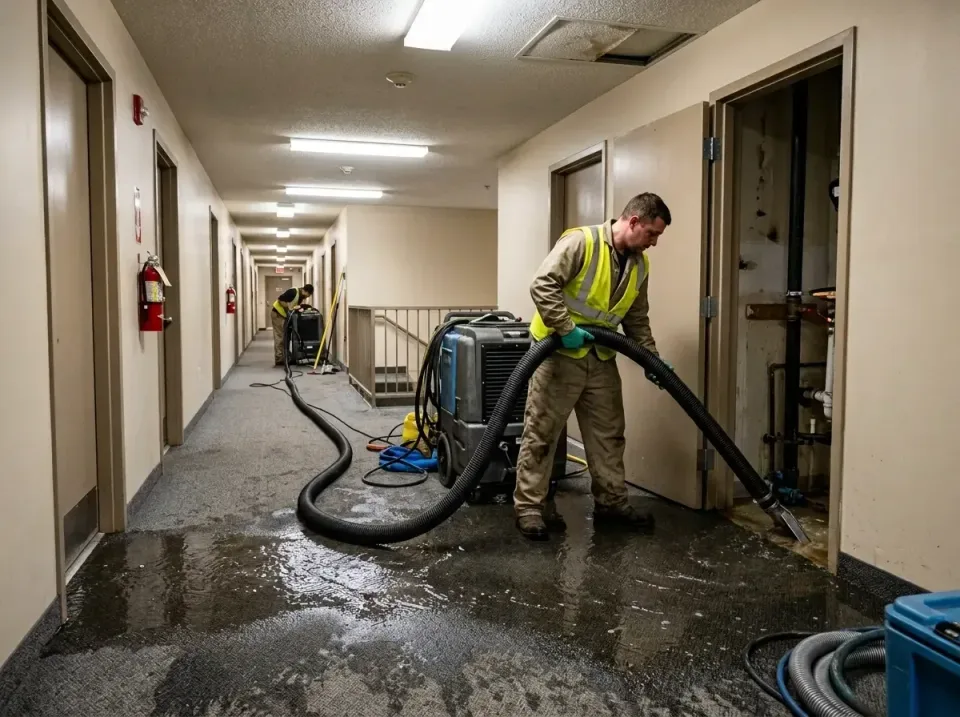 multi-unit-apartment-hallway-f-005 — frequently asked questions, Emergency Burst Pipe Water Extraction & Removal in Carrollw…